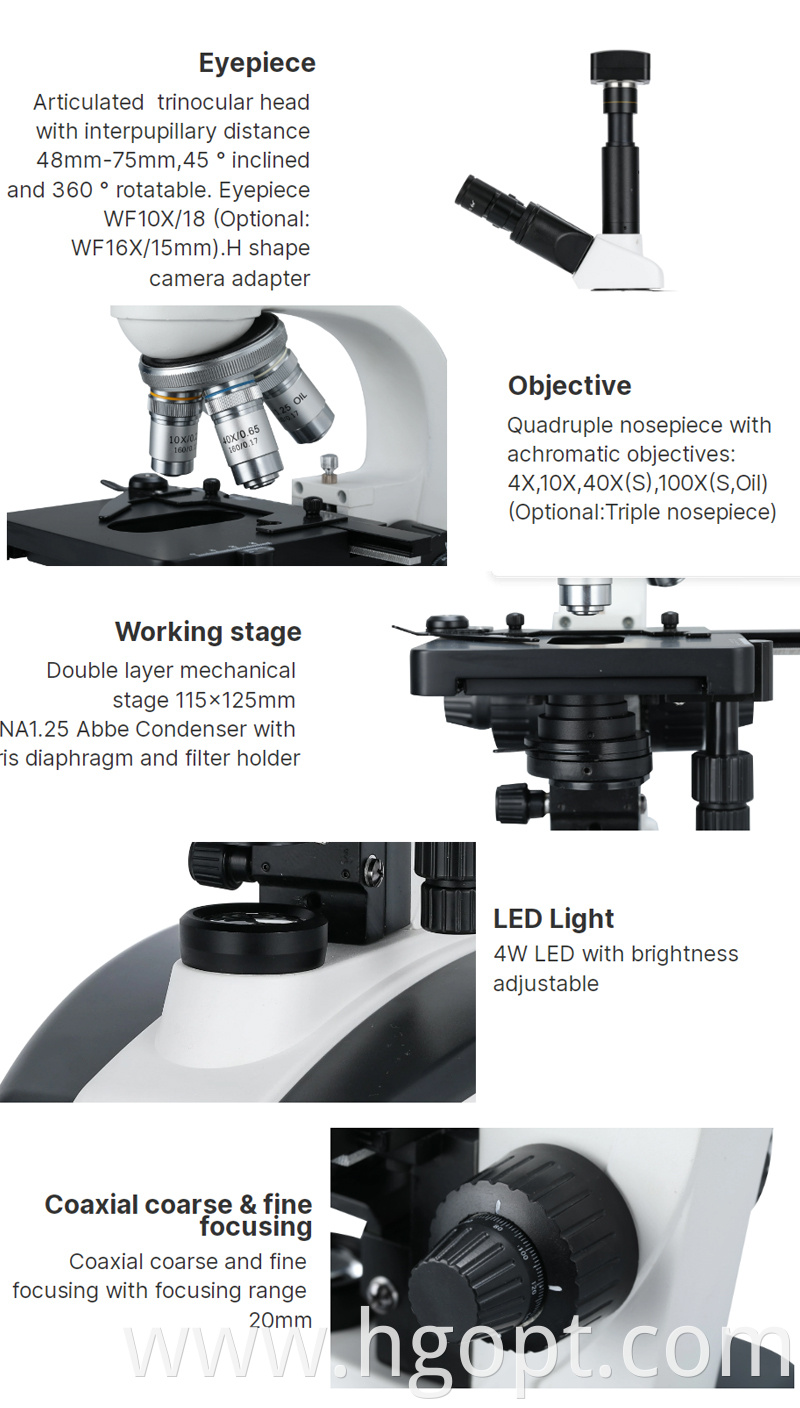 1new Arrival Biological Microscope For Science Laboratory